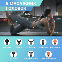 Перкуссионный ручной массажер для тела Pro Booster вибрационный ударный электромассажер (Y10) Черкассы