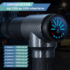 Перкуссионный ручной массажер для тела Pro Booster вибрационный ударный электромассажер (Y10) Черкассы