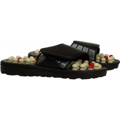 Массажные рефлекторные тапочки RIAS Foot Reflex Black (3_02922) Слов'янськ