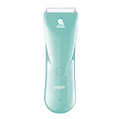 Машинка для стрижки детей VGR V-150 Baby аккумуляторная 3 насадки IPX7 800mAh 5W Blue Королево