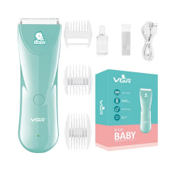 Машинка для стрижки детей VGR V-150 Baby аккумуляторная 3 насадки IPX7 800mAh 5W Blue Королево
