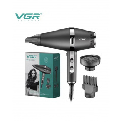 Профессиональный фен для сушки и укладки волос с ионизацией VGR V-451 2200W 3 насадки Київ