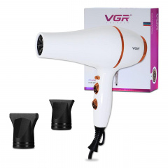 Фен для волос VGR V-414 3 насадки 2200W White (3_03491) Костопіль
