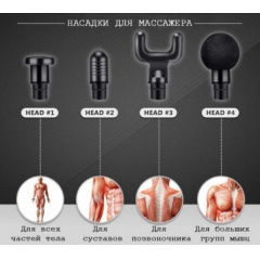 Массажер Для Тела Мышечный Fascial Gun 320 Массажный Ударный Пистолет Синий Івано-Франківськ