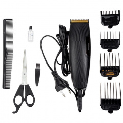 Машинка для стрижки волос Geemy GM-806 от сети 220В 9W Black (3_03238) Курень