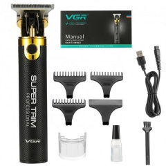 Триммер аккумуляторный для бороды и волос VGR V-082 5W Black (3_02308) Калуш