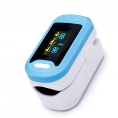 Пульсоксиметр на палец для измерения пульса и сатурации крови YONKER YK-88OLED Синий (MAS40499) Ворожба