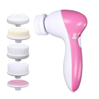 Массажер для лица Beauty Care Massager AE-8782 5 in 1 Белый/розовый (np2_0929)