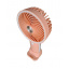 Вентилятор ручной аккумуляторный с подставкой для телефона Mini Fan HX09-1 Персиковый с белым Киев