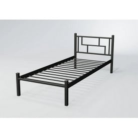 Односпальная кровать Амис-мини Тенеро 90х190 см металлическая черная