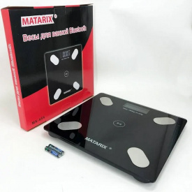 Фитнес весы Matarix MX-454 App Bluetooth Смарт весы с приложением для взвешивания людей (2075741835)