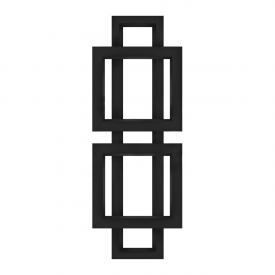 Полотенцесушитель универсальный Genesis Aqua Graff 1400х500 вертикальный, черный (105001)