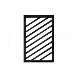 Полотенцесушитель универсальный Genesis Aqua Kropiva 800х500 вертикальный, черный (83001)