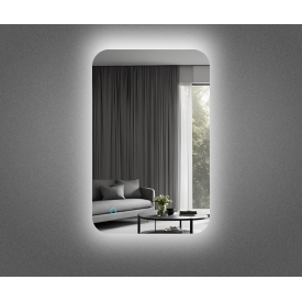 Дзеркало з підсвіткою Tobi Sho Мадрид прямокутне для ванної кімнати, спальні, передпокою, 800х1000 мм