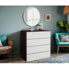 Комод з 4 шухлядами Tobi Sho Damien ТХ-04 для вітальні, спальні, 1000х1015х544 мм Венге/Білий