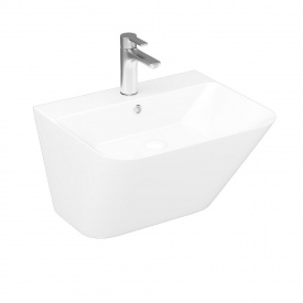 Раковина подвесная Lucco Moena 550х450 прямоугольная, белая глянцевая