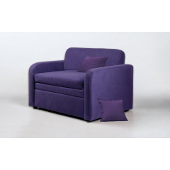 Диван раскладной Tobi Sho Юниор-1.2 мягкий для гостиной рогожка Violet/13, 1380х800х800 мм Каменка-Днепровская