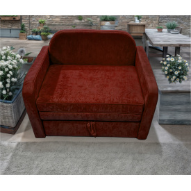 Диван мягкий Tobi Sho Юниор-1.2 раскладной велюр Крокус Бордовый/63, 1380х800х800 мм