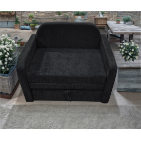 М'який диван Tobi Sho Юніор-1.2 розкладний велюр Крокус Графіт/97, 1380х800х800 мм