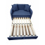 Диван малогабаритный Tobi Sho Юниор-1.1 раскладной мягкий велюр Magic Navy, 1280х800х800 мм Королёво