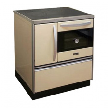 Піч з водяним контуром MBS Thermo Royal 720 creamy 11 кВт праве підключення димоходу