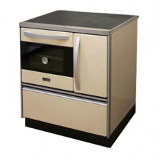Піч з водяним контуром MBS Thermo Royal 720 creamy 11 кВт ліве підключення димоходу