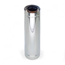 Труба дымоходная Versia-Lux 1 м Ø 180/250 мм нерж/нерж 0,8/0,5 мм двустенный элемент