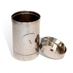 Ревизия на дымоход Versia-Lux Ø 110 мм нержавеющая сталь 0,5 мм одностенный элемент Киев