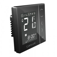 Безпровідний кімнатний термостат SALUS з цифровою індикацією 4 в 1, 230V, чорний VS10BRF Київ