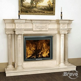 Портал камінний Браво Вашингтон прямий botticino