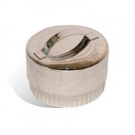 Заглушка на димохід Versia-Lux Ø 110 мм нержавіюча сталь 0,5 мм одностінний елемент