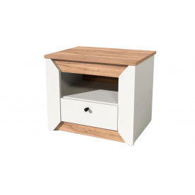 Тумба Натіво-4 (50х38х42 см, білий + дуб крафт золотий)