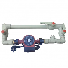 Байпас PPR полипропиленовый KOER 40 для отопления с насосом Grundfos 25/60-180