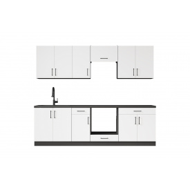 Кухонний гарнітур Орбіто-5 (241 см, білий)