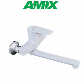Смеситель для ванны AMIX Oscar-005 White, Белый
