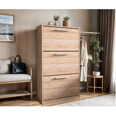 Тумба для взуття Tobi Sho Astrid ST-0021 у передпокій, 590х1200х280 мм Сонома Хмільник
