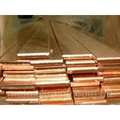 Шина медная 5х100х3000мм М1 М2 Ровно