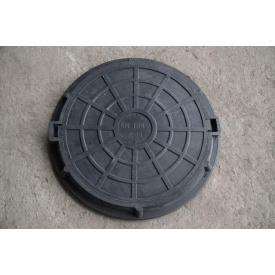 Люк каналізаційний 1,5т (А-15Л) полімерпіщаний легкий чорний