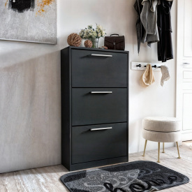 Тумба для взуття Tobi Sho Astrid ST-0021 у передпокій, 590х1200х280 Антрацит