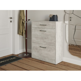 Тумба для обуви Tobi Sho Laura Т-207 с ящиком в прихожую, 700х920х280 мм Урбан лайт