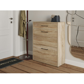 Тумба для взуття Tobi Sho Laura Т-207 з шухлядою в передпокій, 700х920х280 мм Сонома