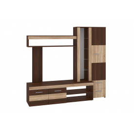 Набір у вітальню Symbio (196х42х180 см, горіх + сонома)