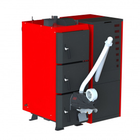Пеллетный котел Kraft F 50 кВт 500м2 с горелкой Oxi
