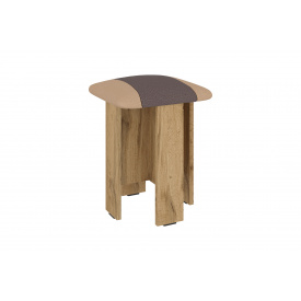 Табурет BiteBoutique (коричневий + кава premium + тахо, 35х35х45 см)