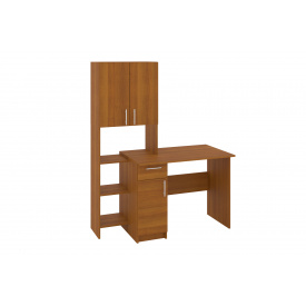 Стіл письмовий Clasico (130х60х75/166,5 см, лісовий горіх)