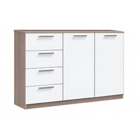 Комод Ультімо-12 (116х38х88 см, дуб вінтаж + білий)