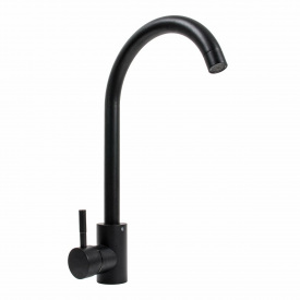 Смеситель для кухни Platinum 56 B NESP (3008 А) однорычажный, черный матовый