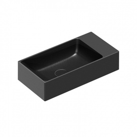 Раковина подвесная Catalano New Zero 500×250 прямоугольная, черный матовый (15025VENS)