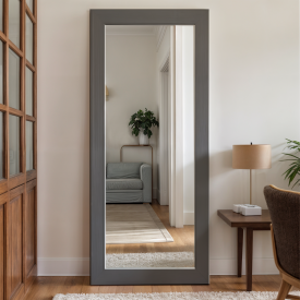 Зеркало напольное Tobi Sho Forli ростовое в раме с ножкой, без подсветки, 1700х700х32 мм Антрацит