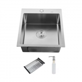 Мойка из нержавеющей стали ITAL 400x500 прямоугольная, сатин (1047317)